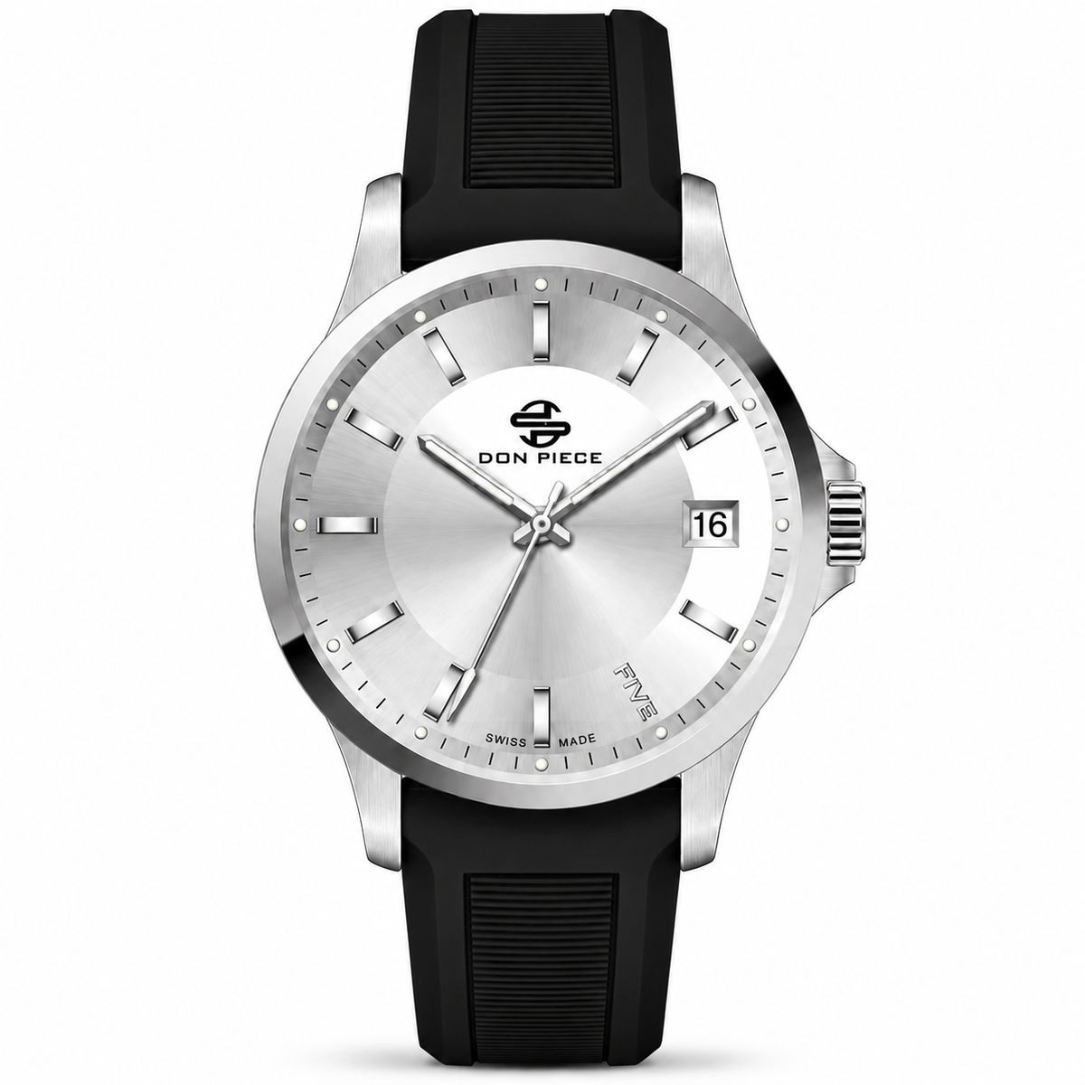 Lady Lusso II Silicone – Silver/Black