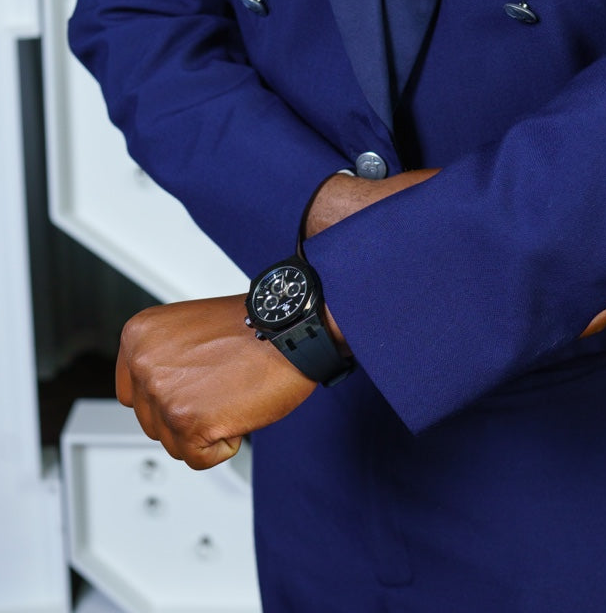 Customer wearing a Don Piece watch