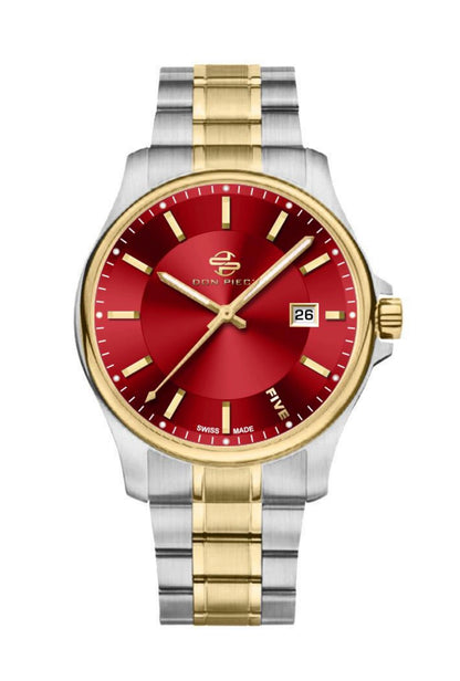 Lusso II Silver/Red/Gold